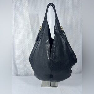 Givenchy Nightingale Black Lambskin Leather Hobo Tote Bag